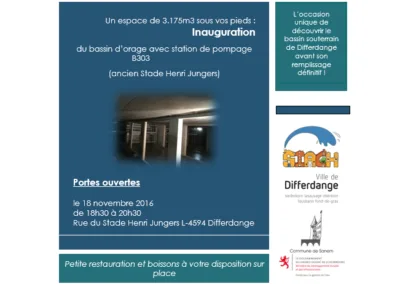 Photo - Inauguration Bassin d'orage Differdange